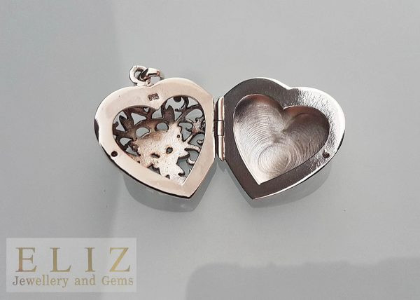 Heart Locket Pendant 925 Sterling Silver Picture Portrait Memory Thoughtful Family Beloved Best Friend Mother Daughter