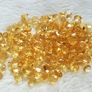 Loose CITRINE 10 pcs LOT Genuine Gemstones 5x7 mm Natural Citrine OVAL Cut Stone Faceted Precious Yellow Citrine