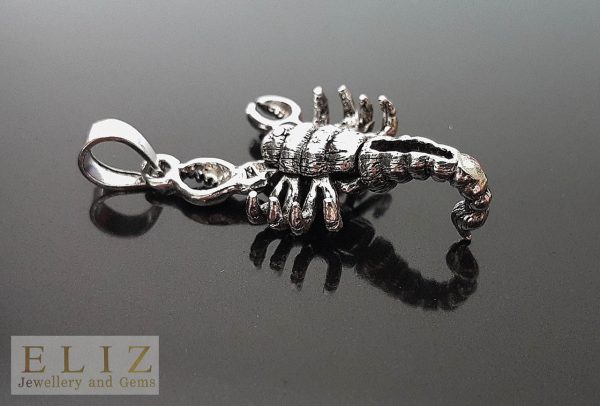 Scorpion Pendant 925 Sterling Silver 3D Moving legs Scorpio Horoscope Zodiac