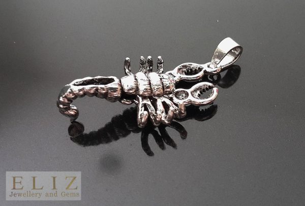 Scorpion Pendant 925 Sterling Silver 3D Moving legs Scorpio Horoscope Zodiac