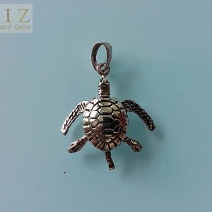 Turtle Pendant Sterling Silver 925 Cute Sea Turtle Movable Legs&Tail Ocean Talisman