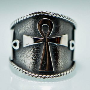 Ankh Ring 925 Sterling Silver Talisman Ankh Cross