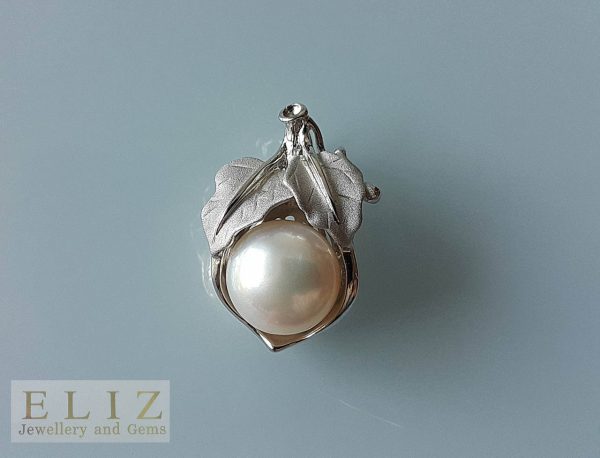 Sterling Silver 925 Pendant Natural White Pearl Exclusive Gift