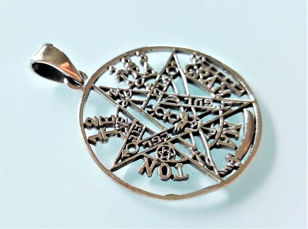 Tetragrammaton Pendant 925 Sterling Silver Pentagram Star Solomon Seal Sacred Symbols Talisman Protective Amulet Exclusive