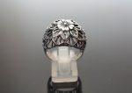 925 Sterling Silver Ring 3D Floral Design Flowers Beautiful Gift