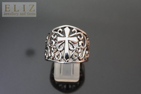 Gothic Cross Ring 925 Sterling Silver Exclusive Design