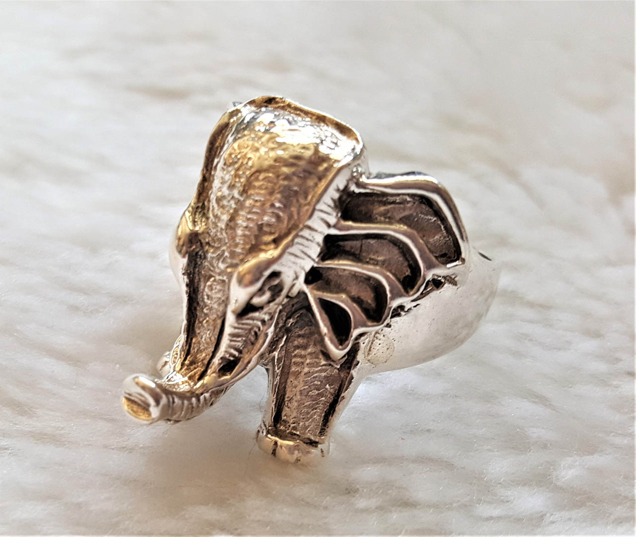 RARE PRINCE by CARAT SUTRA | Antique Designed Elephant Ring | 925 Ster –  caratsutra