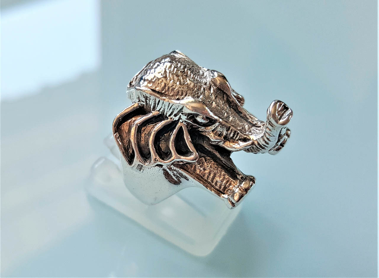 Elephant ring in 18k of gold plated | Elephant ring, Elephant ring gold,  Faux stone