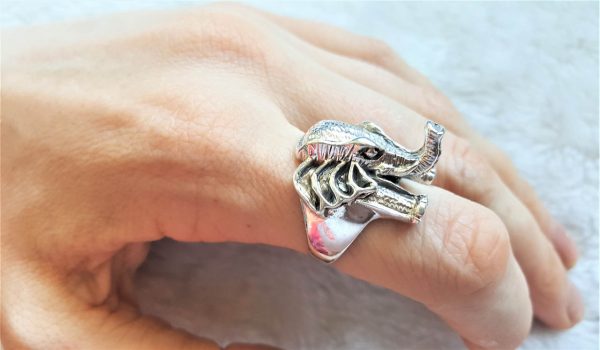 Elephant Ring STERLING SILVER 925 Cute Elephant Exclusive Unique Design Animal Ring