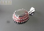 Genuine Garnet Sterling Silver 925 Pendant Exclusive Gift Natural Red Rare Large Gemstone