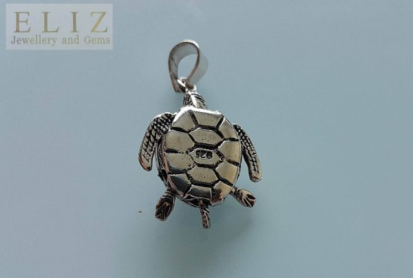 Sea Turtle Sterling Silver 925 Pendant Cute Movable Legs&Tail