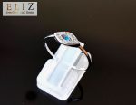Sterling Silver 925 Ring Cubic Zirconia All Seeing Eye Protection Evil Eye Size 8