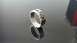 Greek Alpha Beta .925 Sterling Silver Ring 10.5"