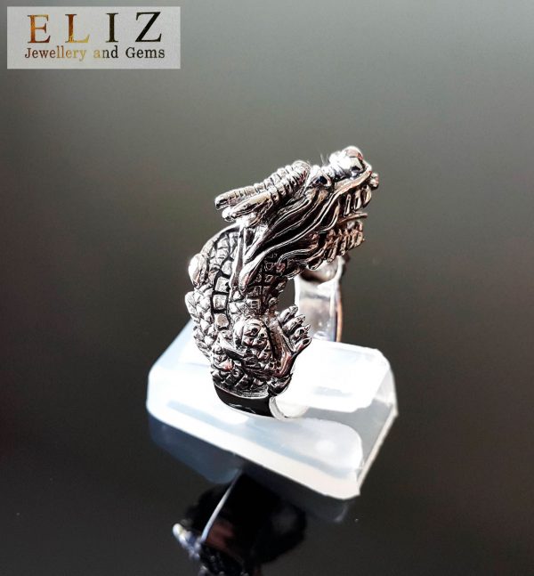 Dragon Ring Solid Sterling Silver 925 Ancient Creature