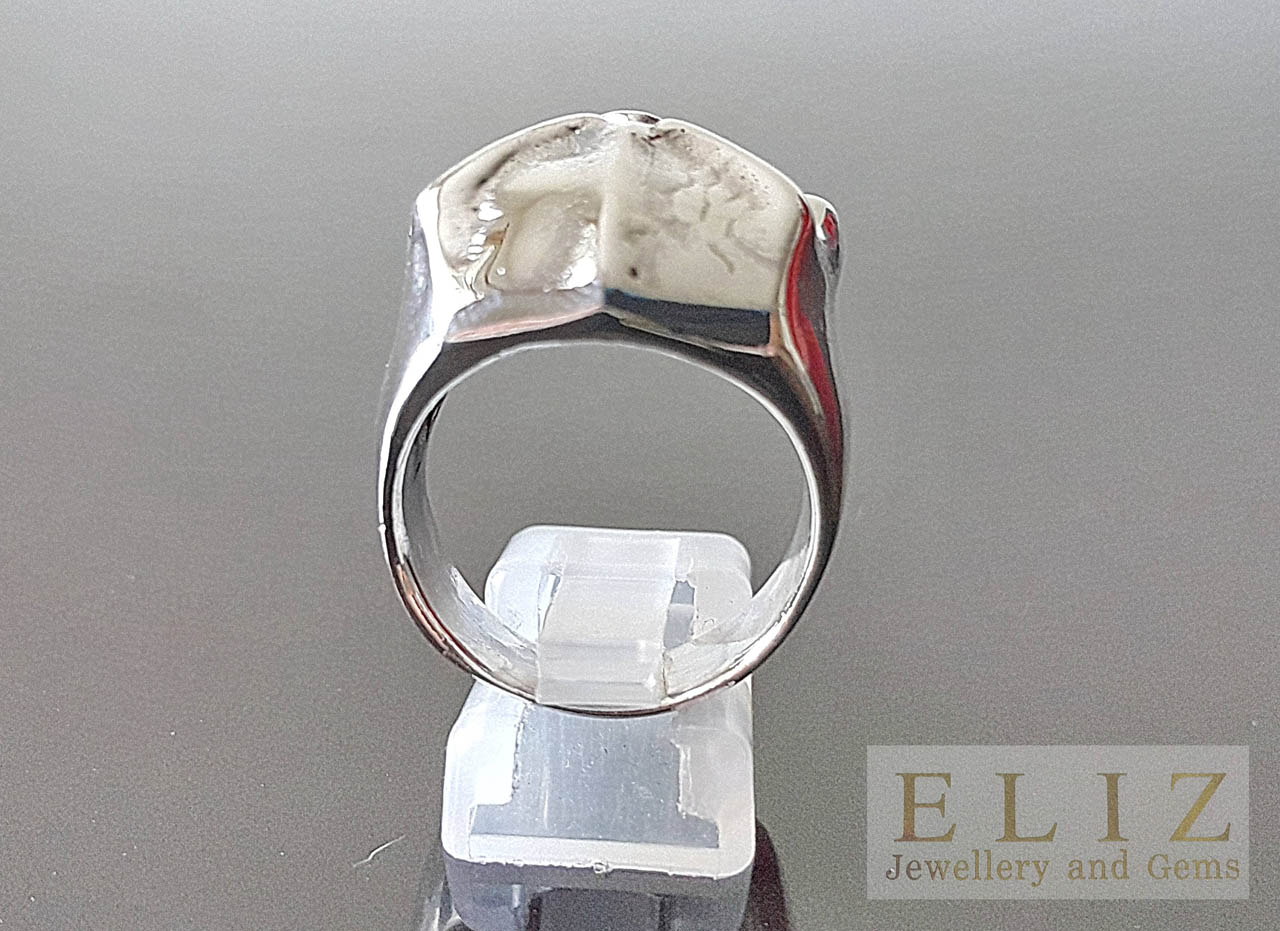 925 Sterling Silver Skull Spinner Ring – Biker Gothic Spinning Ring – Unisex
