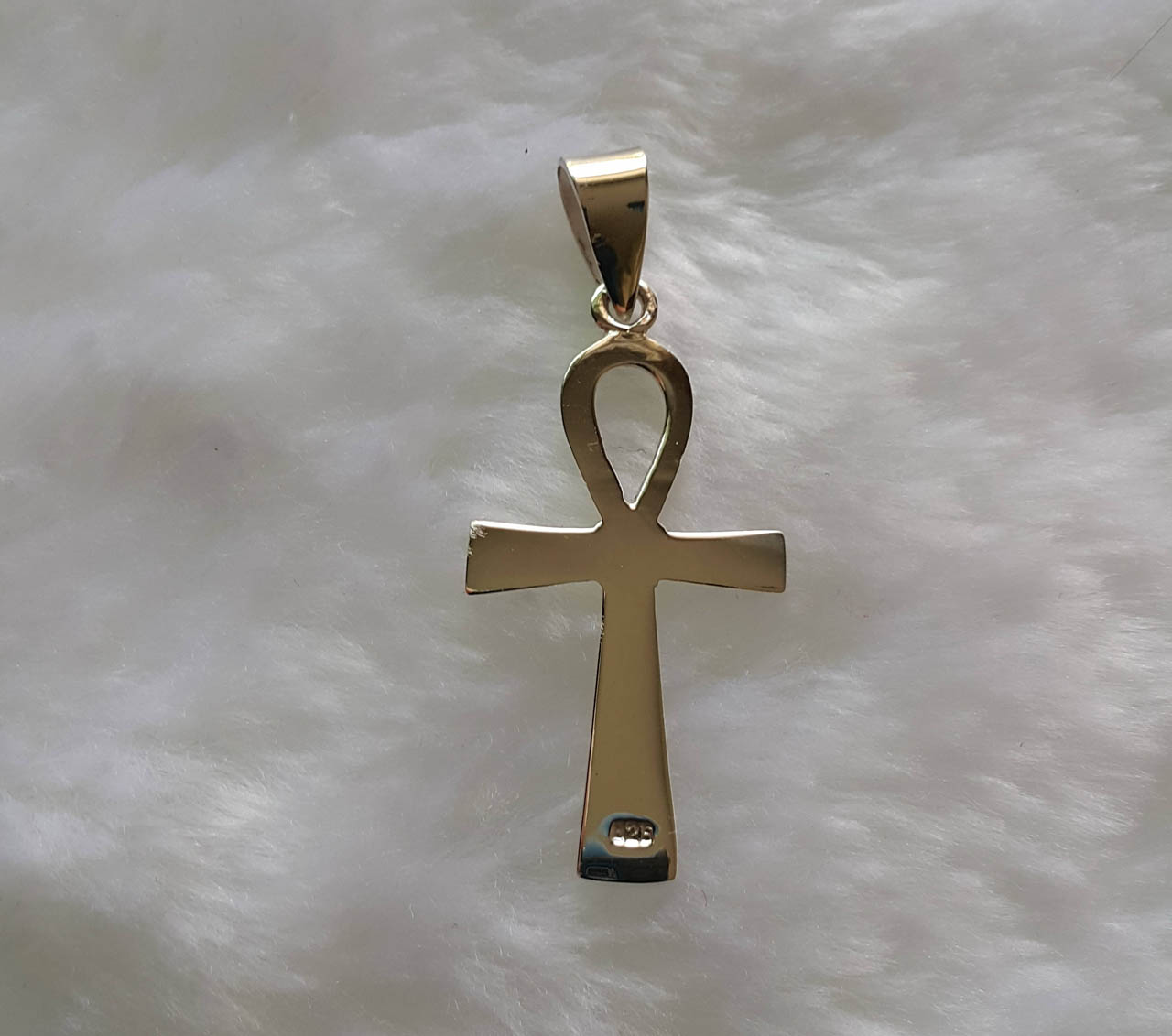STERLING SILVER CHARM Egyptian Cross Key of Life ANKH 