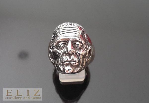 23 Gram's Frankenstein Munster's Van Helsing .925 Sterling Silver Ring 10.5' 11'