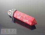 Sterling Silver 925 Natural Red Coral Pendant Custom Made Gift Talisman Amulet