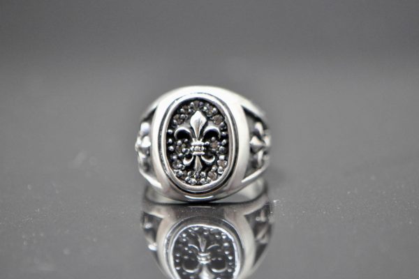 925 Sterling Silver Fleur De Lis Ring