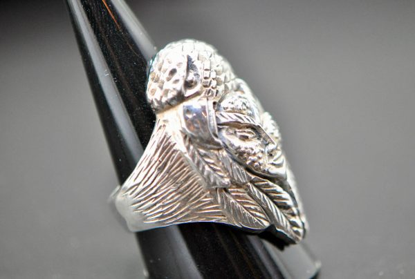 Eliz Sterling Silver .925 American Indian Eagle Spirit Ring
