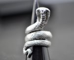 Eliz .925 Sterling Silver Coiled King Cobra Snake Protection Ring