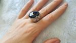 Sterling Silver 925 Handmade Ring Natural Black Onyx Unique Design Exclusive Gift Genuine Gemstone