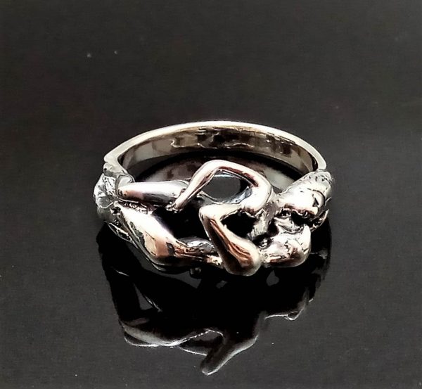 STERLING SILVER 925 Erotic Ring Kama Sutra Sexy Ring SEX Love Man Woman Ring