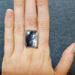 Dendritic Agate Sterling Silver Ring Mother Earth Exclusive Gift Size 7